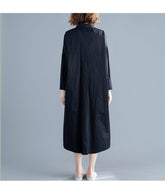 Irregular Contrast Color Shirt With Large Pockets